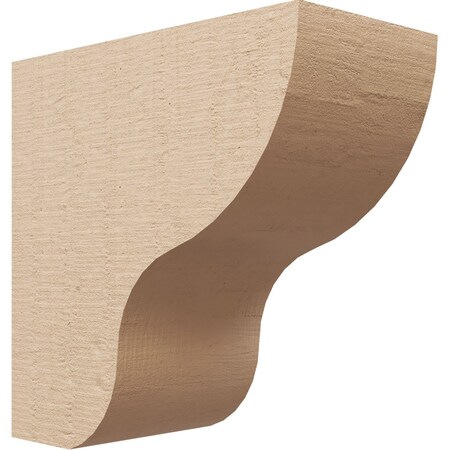 Ekena Millwork 6"W x 12"D x 12"H Classic Greensboro Rough Cedar Woodgrain TimberThane Corbel, Primed Tan CORUR06X12X12GRNRCPR